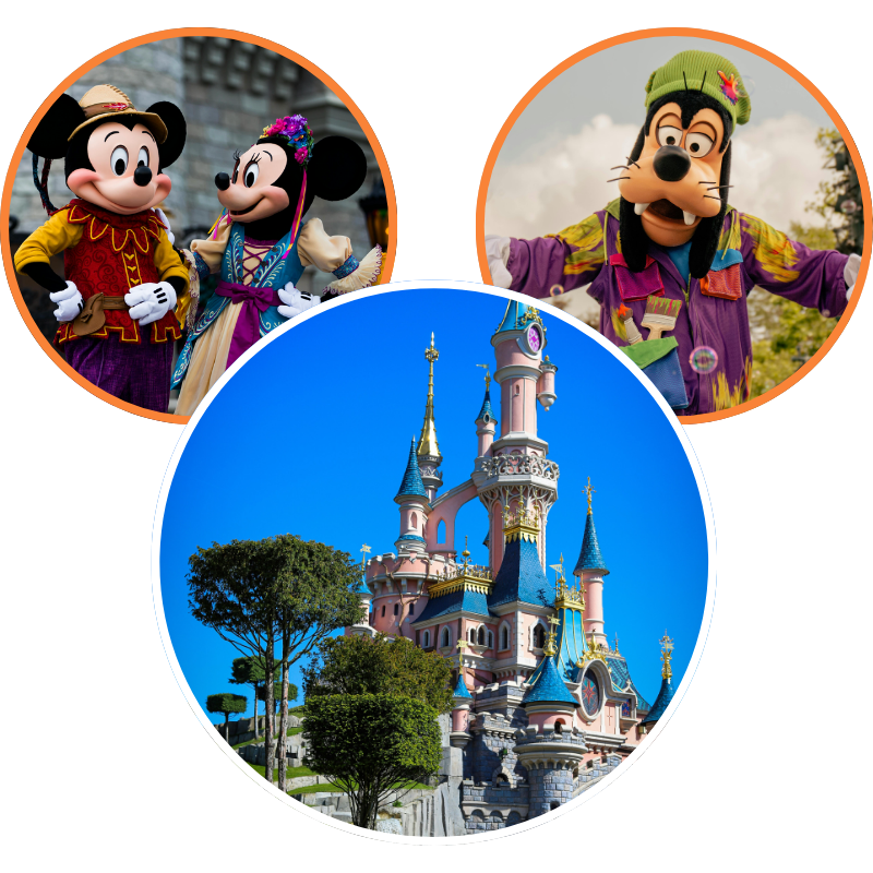 Tête de Mickey avec photos Disneyland Paris