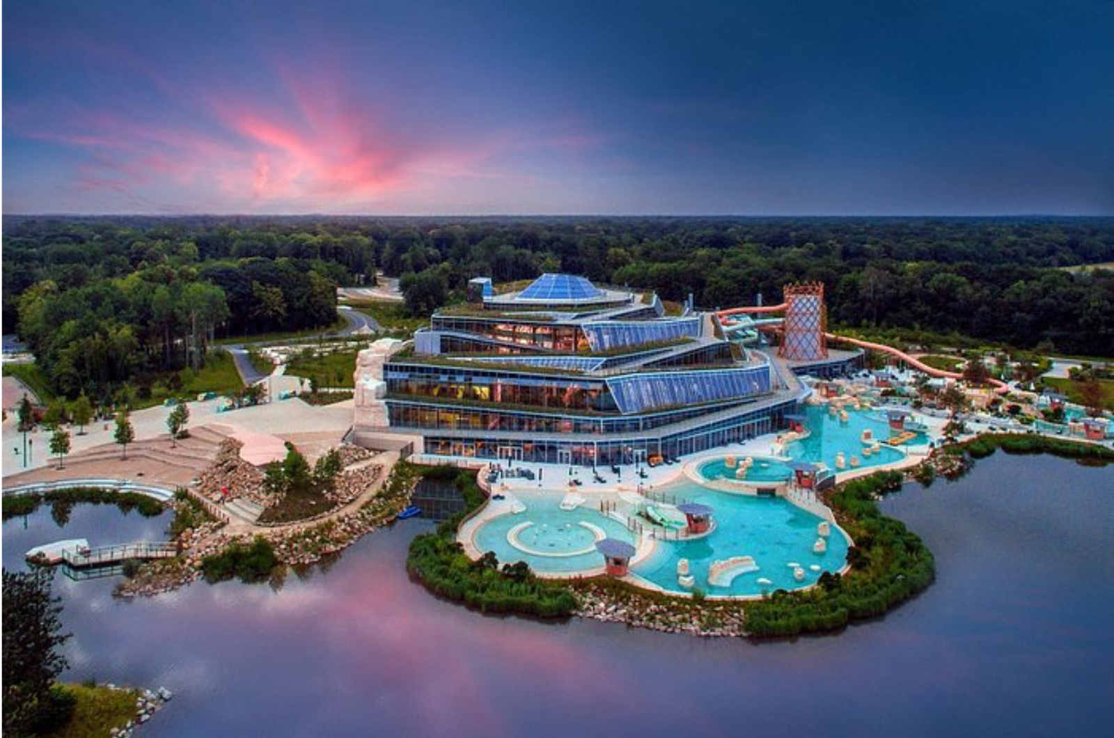 hotel piscine toboggan bailly-romainvilliers